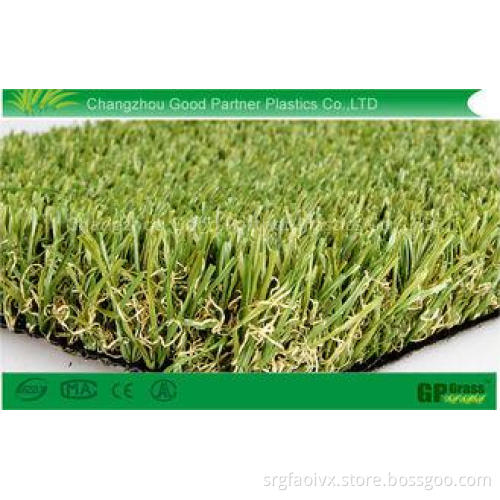 Environmental Synthetic Residential Artificial Turf 35mm fo